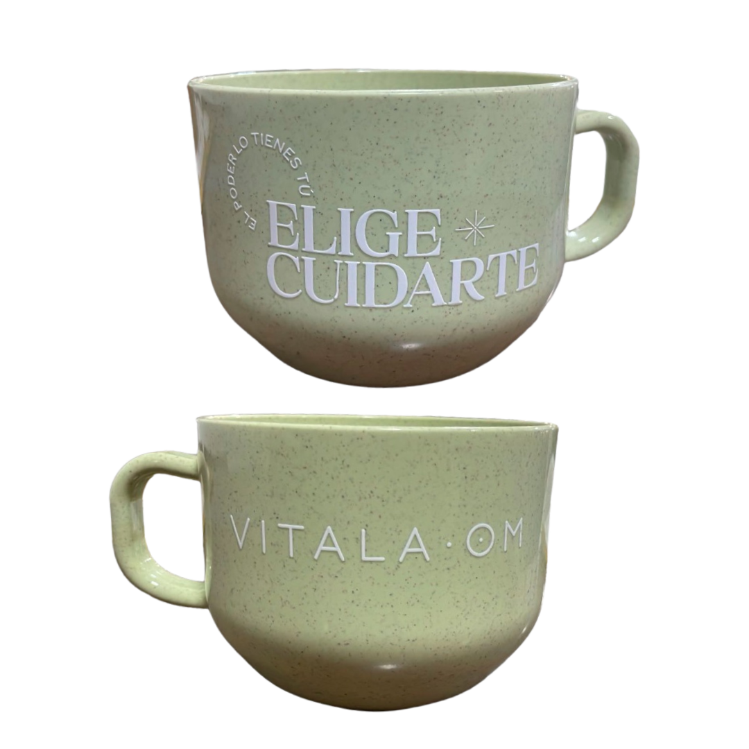 Taza “Elige cuidarte” – Vitala OM