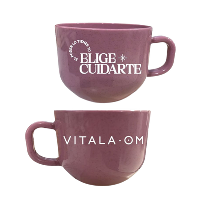 Taza “Elige cuidarte” – Vitala OM