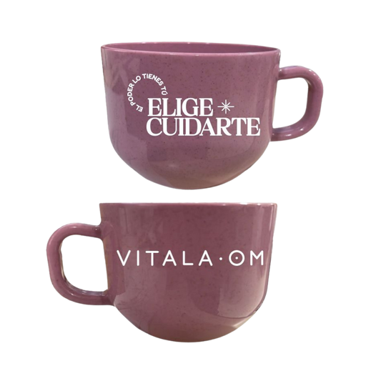 Taza “Elige cuidarte” – Vitala OM